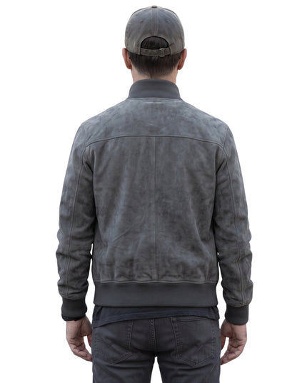 Succession S04 Kendall Roy Grey Suede Leather Jacket Shop Today 