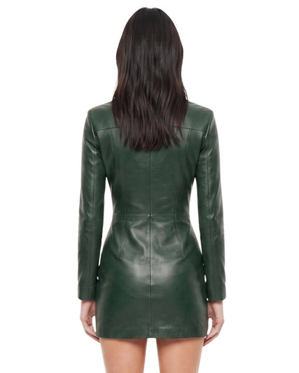 NYC Kendall Jenner Green Leather Blazer Shop Today