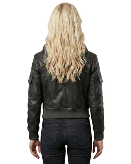 The Boys S05 Erin Moriarty Cropped Leather Jacket Shop Today