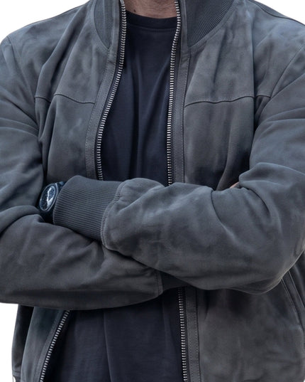 Succession S04 Kendall Roy Grey Suede Leather Jacket Buy Today