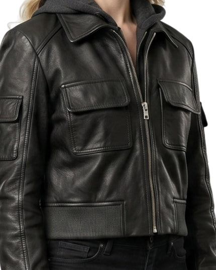 The Boys S05 Erin Moriarty Cropped Leather Jacket Order Today