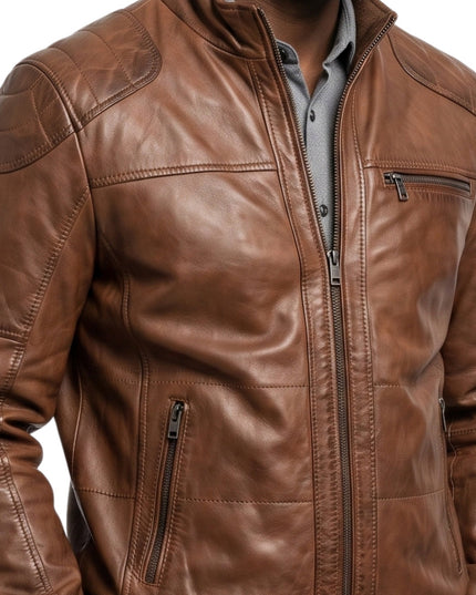 FBI TV Series Morris Kalu Brown Leather Jacket