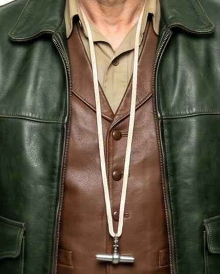 Willem Dafoe Nightmare Alley Black Leather Jacket Order Today