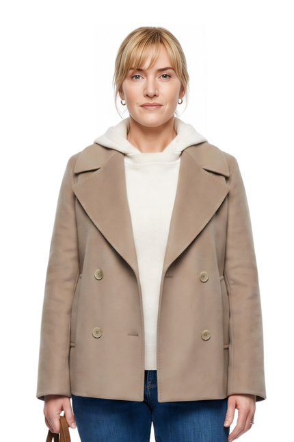 Kate Winslet Goodbye June Movie Beige Coat