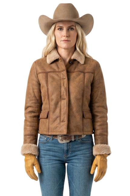 Marshals S01 Dolly Weaver Suede Leather Jacket Buy Now