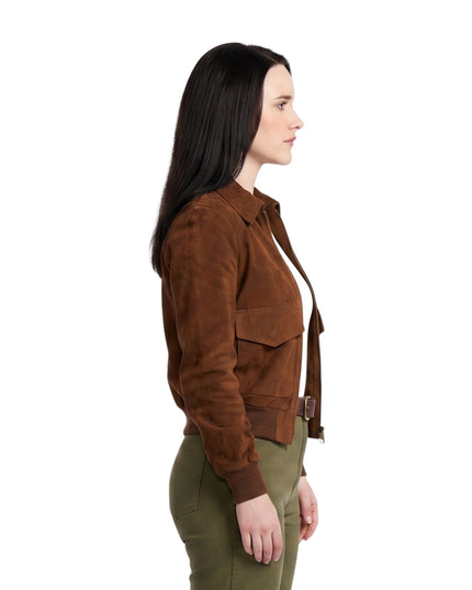 Lois Lane Superman and Lois Brown Leather Jacket