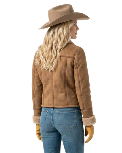 Marshals S01 Dolly Weaver Suede Leather Jacket Shop Today