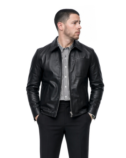 A-Very-Jonas-Christmas-Movie-Nick-Jonas-Leather-Jacket