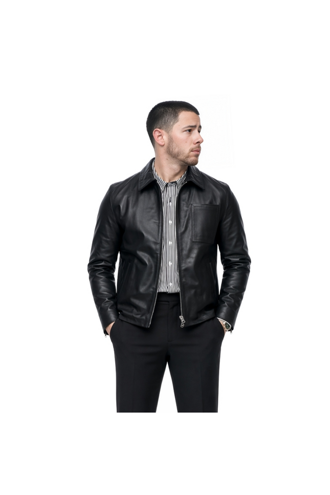 A-Very-Jonas-Christmas-Movie-Nick-Jonas-Leather-Jacket