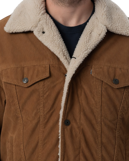 A Million Little Pieces James Frey Shearling Brown Cotton Jacket  Buy Now Today