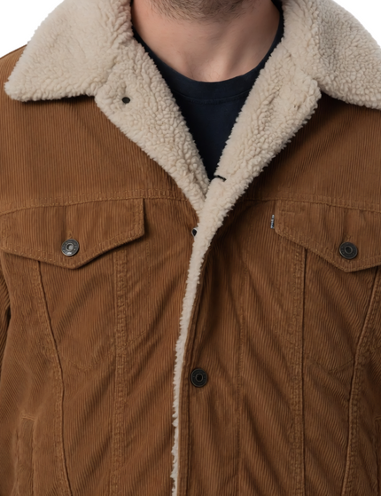 A Million Little Pieces James Frey Shearling Brown Cotton Jacket  Buy Now Today