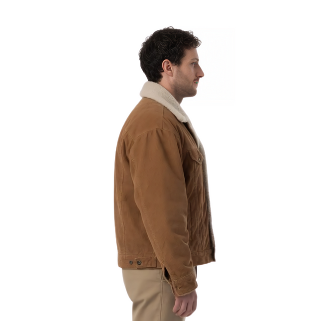 A Million Little Pieces James Frey Shearling Brown Cotton Jacket Sale
