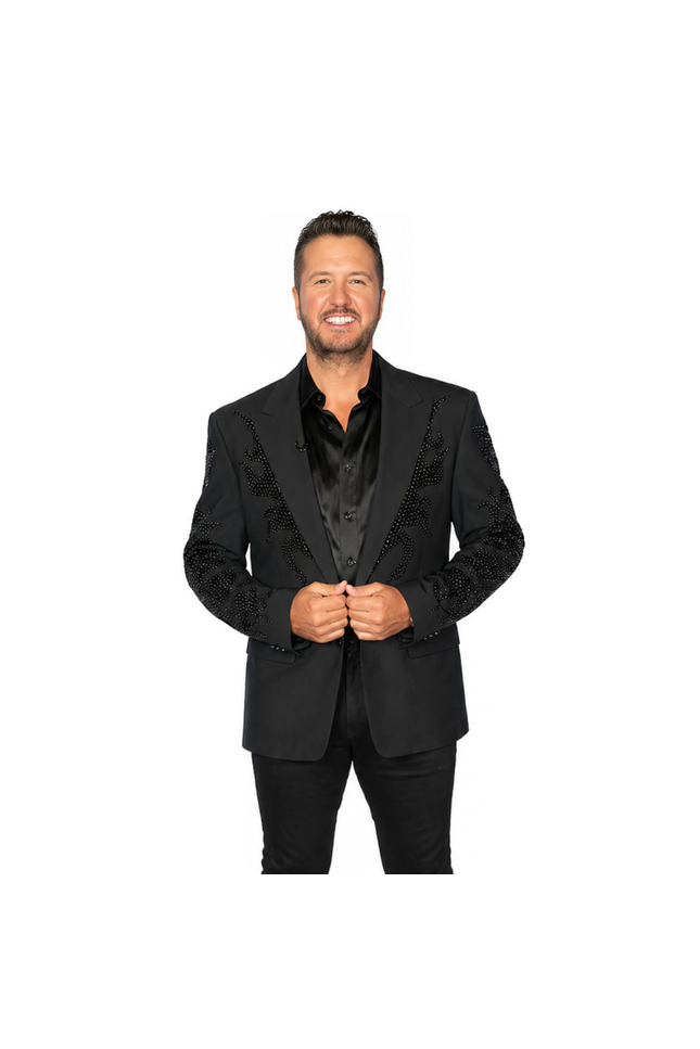 American-Idol-Luke-Bryan-Black-Embellished-Blazer