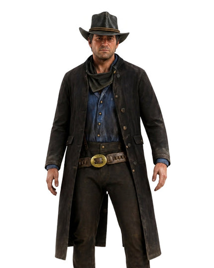man wearing a dark brown long coat
