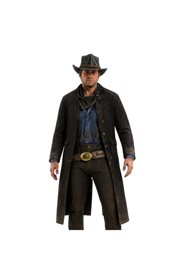 man wearing a dark brown long coat