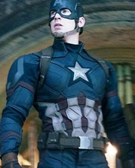 Avengers Infinity War Captain America Chris Evans Leather Jacket