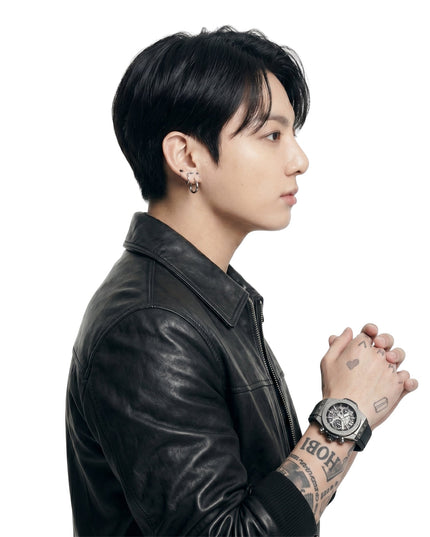 BTS Jung Kook 2026 Black Leather Jacket