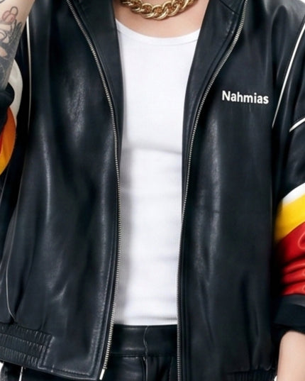 BTS World Tour Jungkook Nahmias Leather Jacket Get Today 