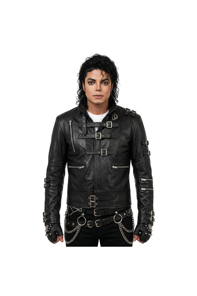 Bad Michael Jackson Black Leather Jacket