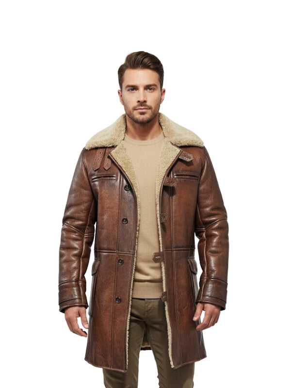 Banes Leather Coat