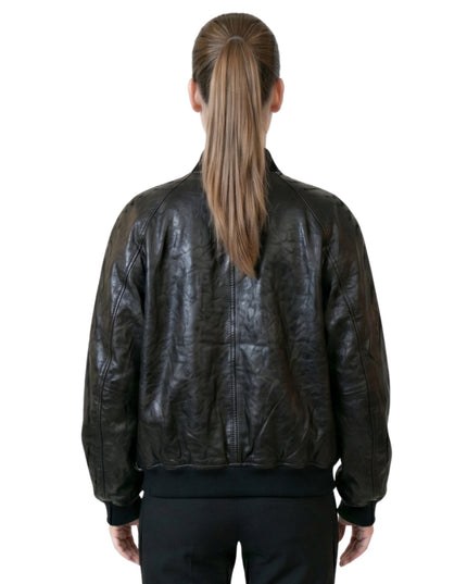 Barbara Palvin Celebrity Style Leather Jacket PFW Look