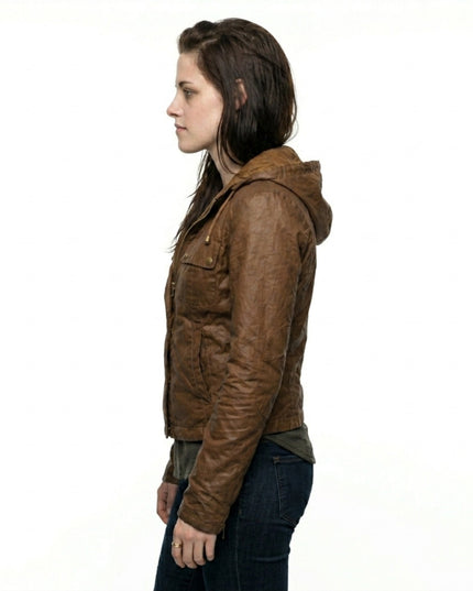 Bella Swan The Twilight Saga: Brown Famous Leather Jacket
