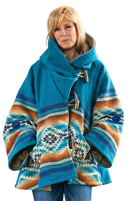 Beth Dutton Blue Poncho