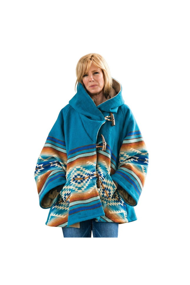 Beth Dutton Blue Poncho