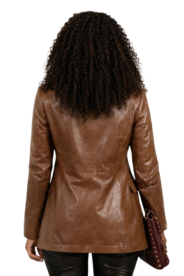 Beyond the Gates Arielle Prepetit Brown Blazer