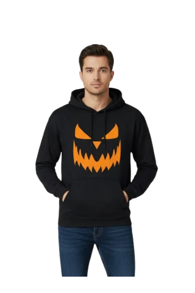Black Pumpkin Pullover Hoodie