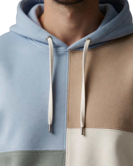 Buy Color Block Patchwork Hoodie Now