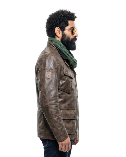 Buy The American Gods Season 2 Jinn Brown Leather Jacket Now
