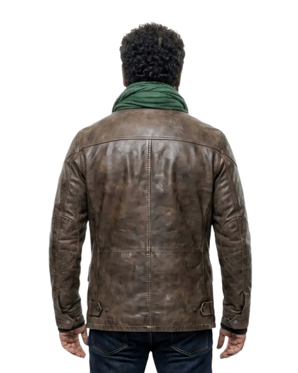 Buy The American Gods Season 2 Jinn Brown Leather Jacket Today