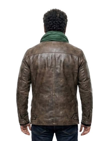 Buy The American Gods Season 2 Jinn Brown Leather Jacket Today