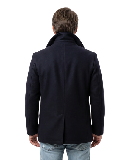 Buy The Brandon Sklenar It Ends With Us Blue Peacoat Today
