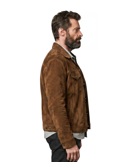 Buy The Hugh Jackman X-Men Logan Wolverine Brown Leather Jacket
