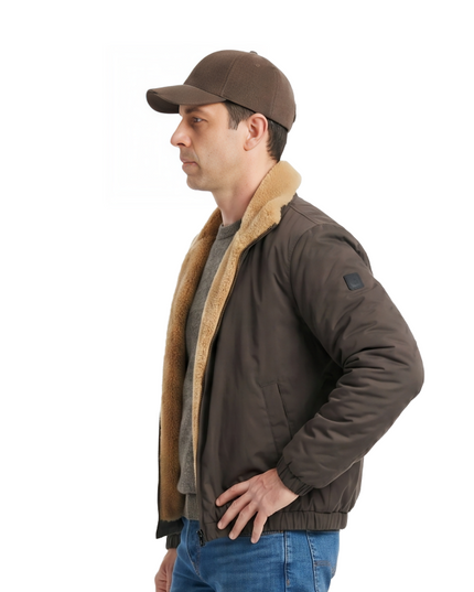 Buy The Kendall Roy Succession 2023 Shearling Brown Leather Jacket