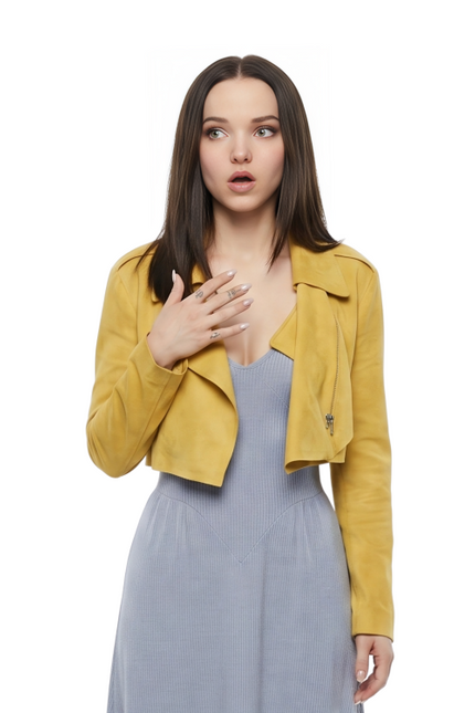 Ciara Wyse 56 Days Yellow Crop Blazer