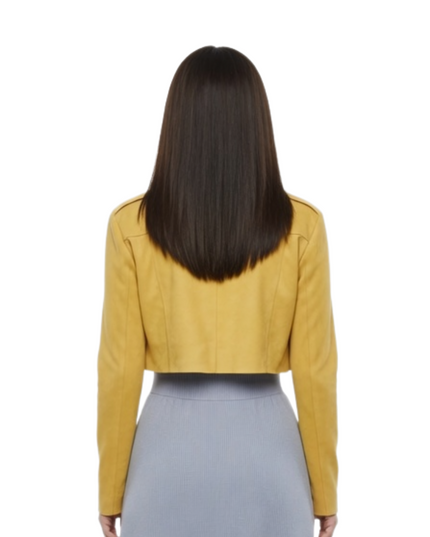 Ciara Wyse 56 Days Yellow Crop Blazer Sale Live