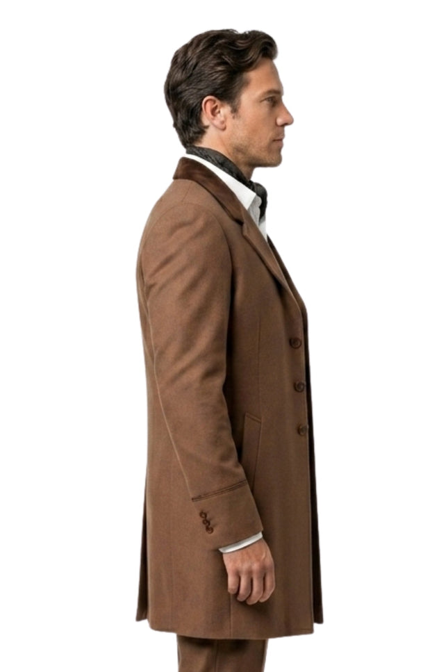 Clyde Berning Redeeming Love Brown Cotton Blazer Coat