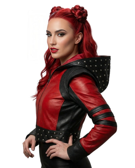 The Rise Of Red Studded Leather Jacket