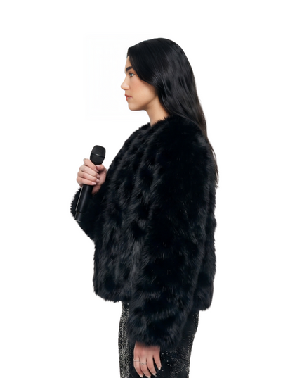 Dua Lipa Mexico Concert Black Vegan Fur Coat Sale Is Live
