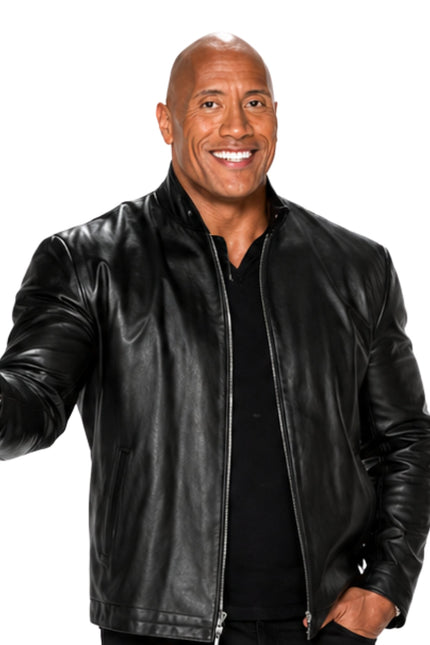 Dwayne Johnson 2015 MTV Awards Leather Jacket