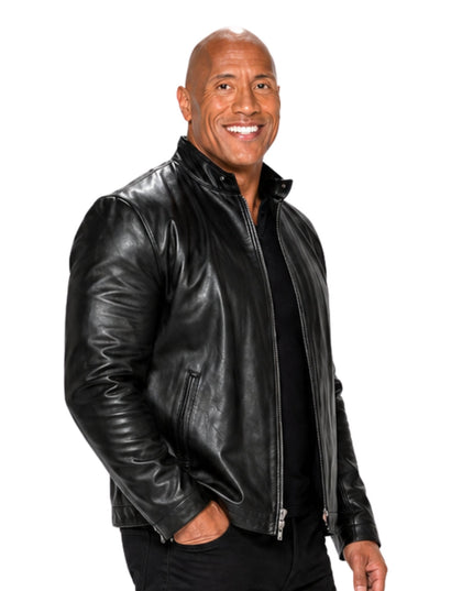 Dwayne Johnson 2015 MTV Awards Leather Jacket