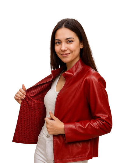 Women's Goat Leather Jacket