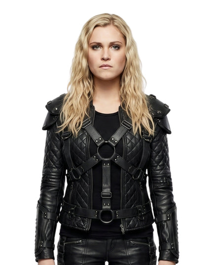 Eliza Taylor The 100 Black Leather Jacket