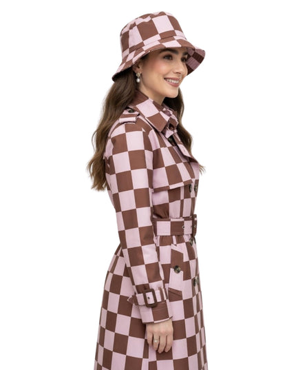 Emily in Paris Emily Cooper Maroon and White Coat