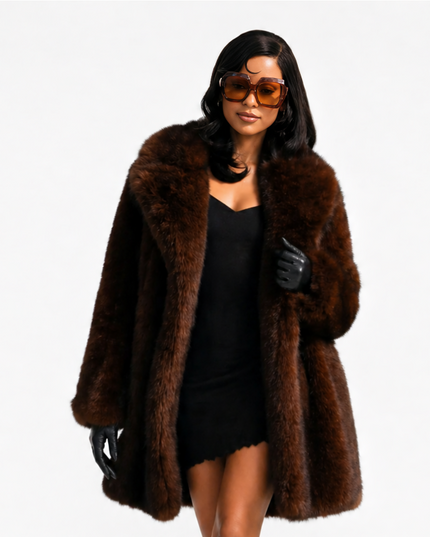Euphoria season 3 Maddy Perez fur coat front