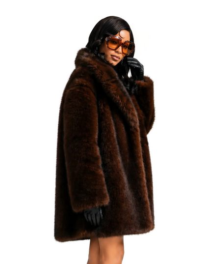 Euphoria season 3 Maddy Perez fur coat brown