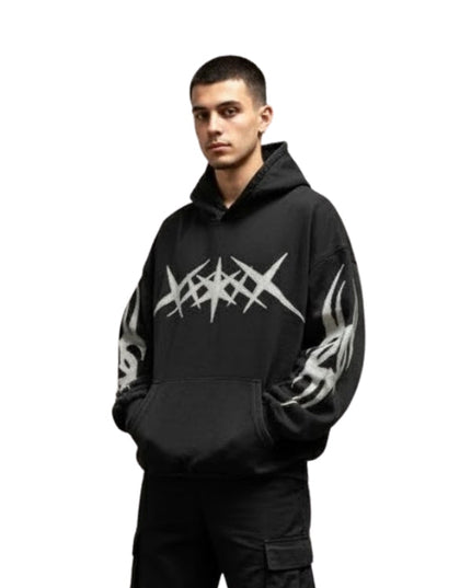 Fashionable Autumn Printed Pullover Hoodie